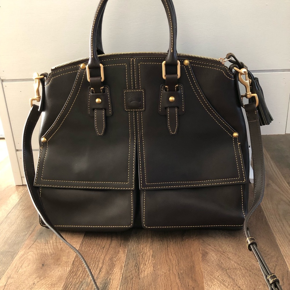 Dooney & Bourke Clayton Florentine Leather Satchel